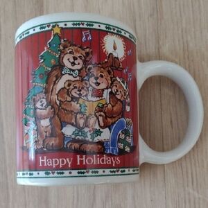 Bear Family Happy Holidays 10 Oz. Matrix Stanley Mug Rare Find NWOT